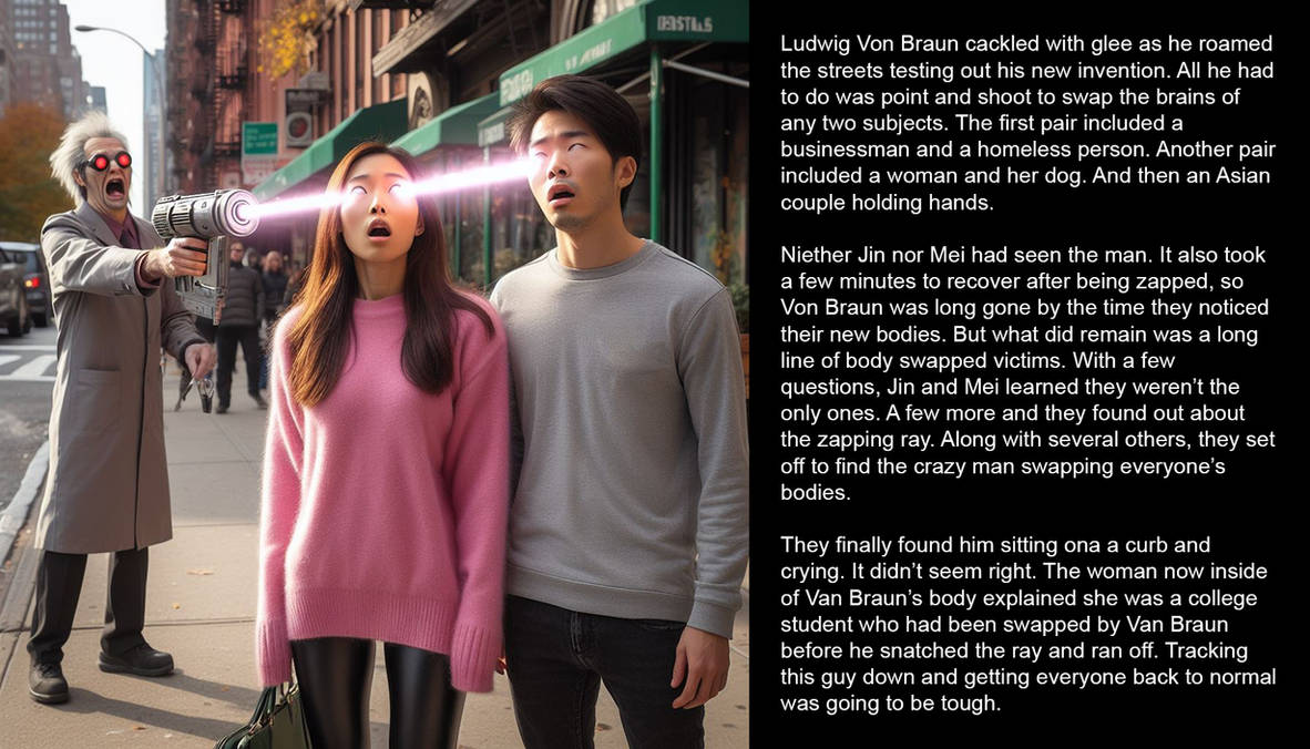 Zapped! (A TG Caption Body Swap Story) by greatshift on DeviantArt