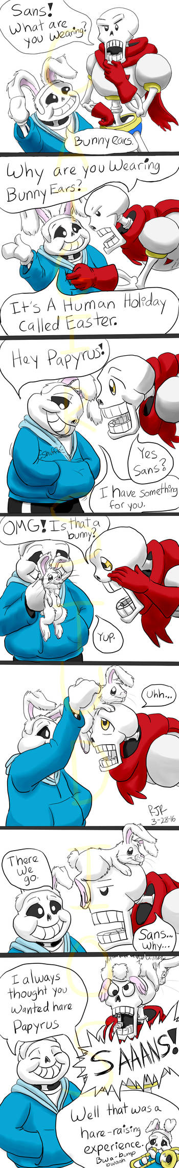 Sans and Papyrus Easter Comic