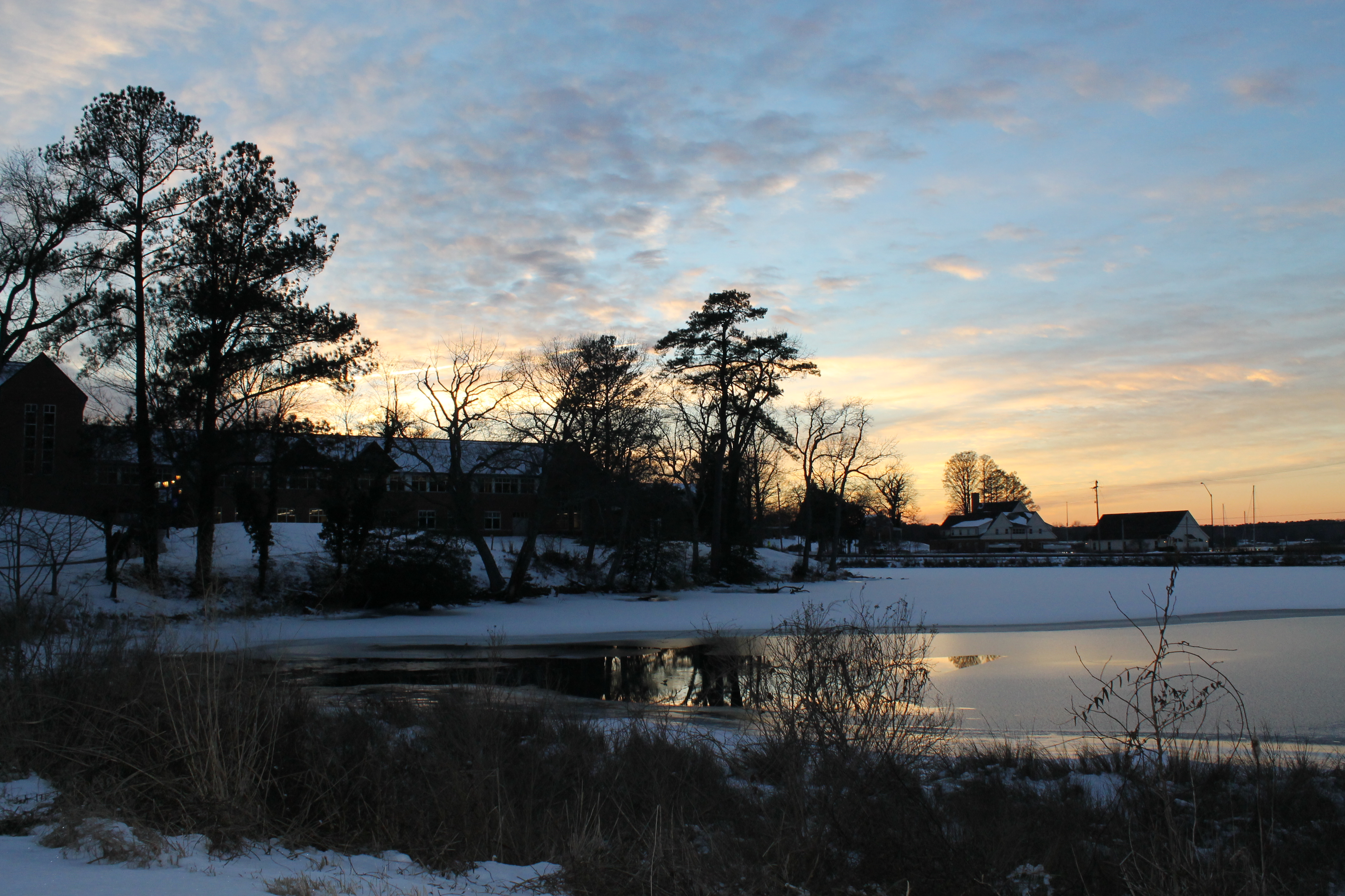 Sunset Over a Lake of Peace