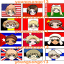 Hetalia Sticker Set 1 Complete