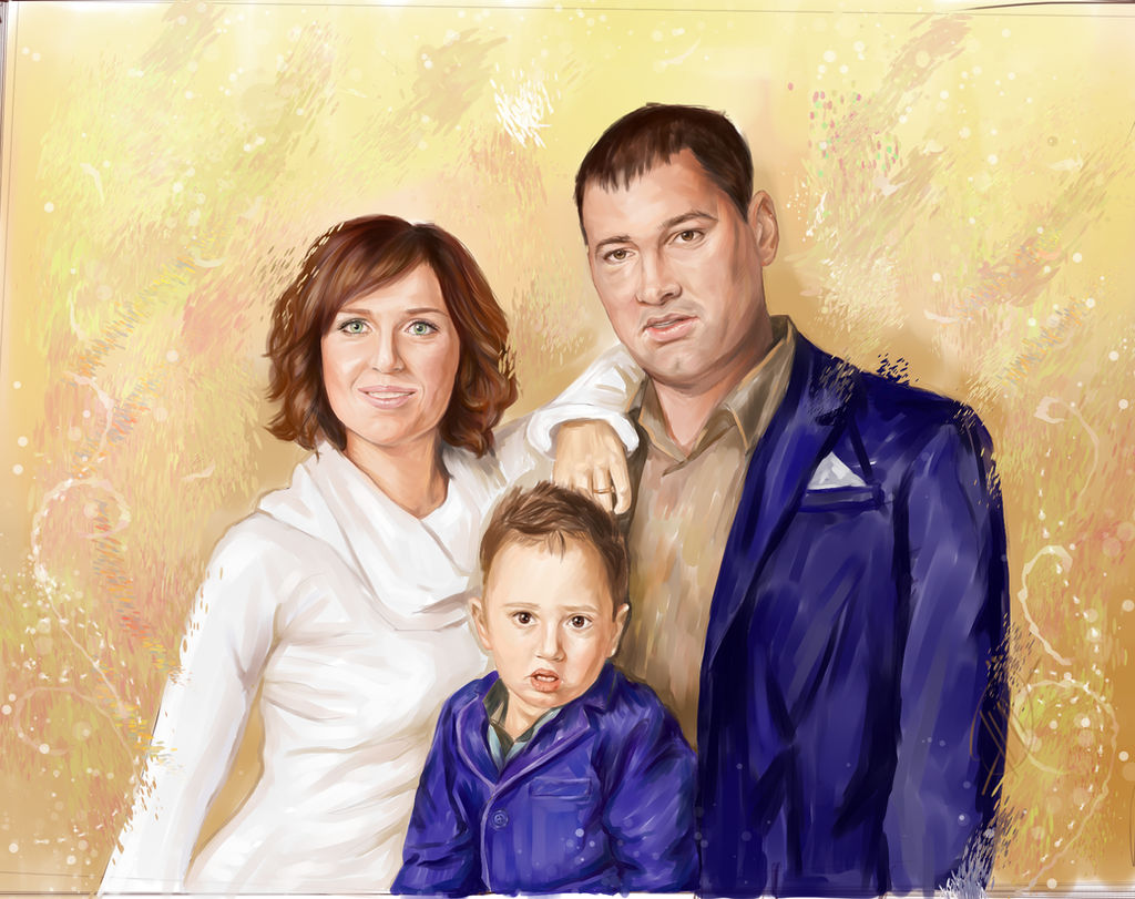 Family Deviantart Family portrait commission by Poplavskaya on DeviantArt