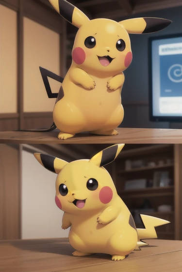 a new style of pikachu with ai