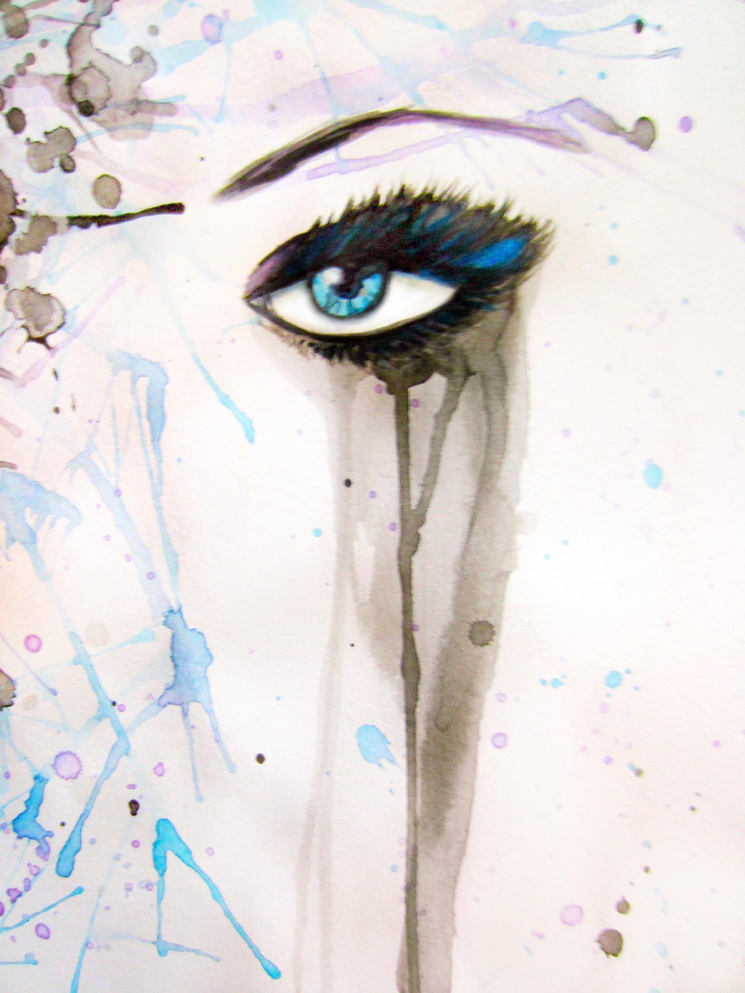 Blue Eye Watercolor