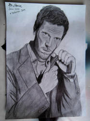 A drawing of TV show's Dr House