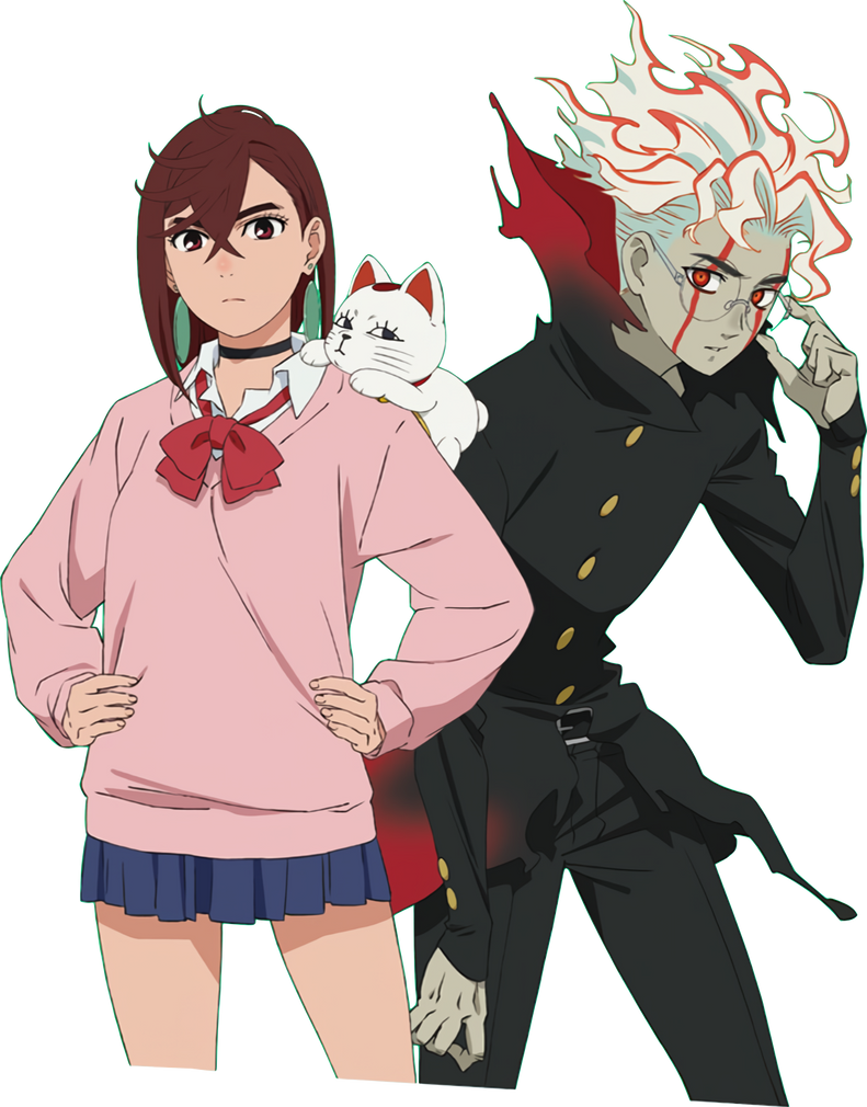 Momo + Okarun (Dandadan) - Render #1 by BendableVersus on DeviantArt