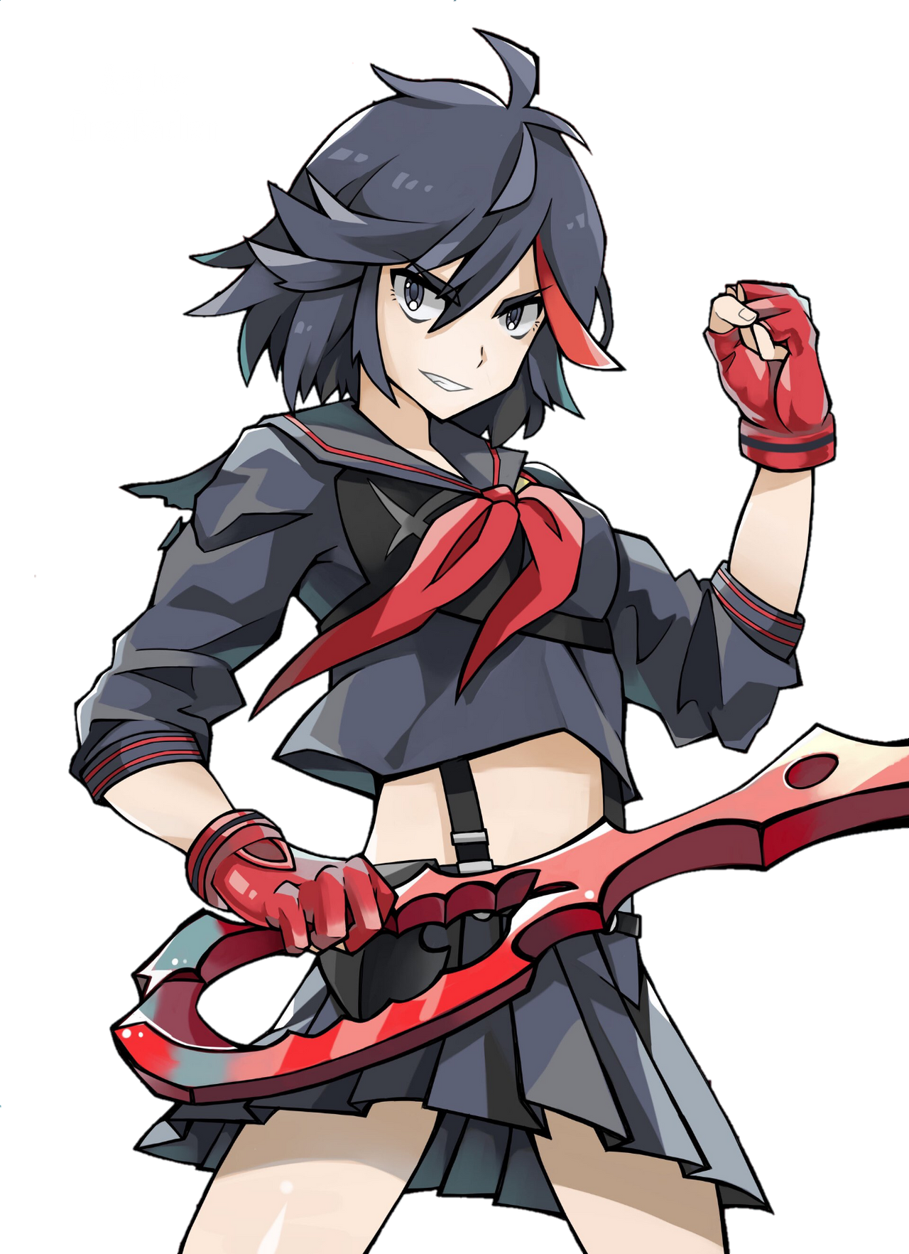 Ryuko Matoi (Kill La Kill) - Render #1 by BendableVersus on DeviantArt