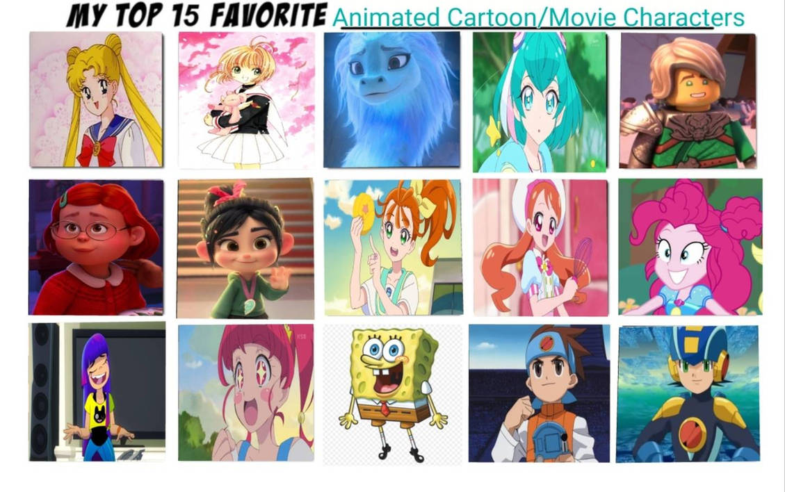 My Top 15 Favorite Animated Characters by MeliMilkyArts on DeviantArt
