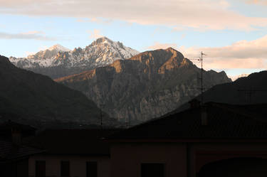 Grigna Innevata Colpita dal Tramonto