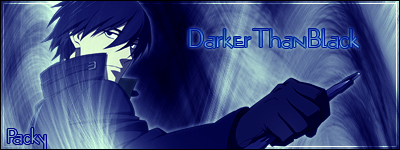 Darker Than Black Siggy