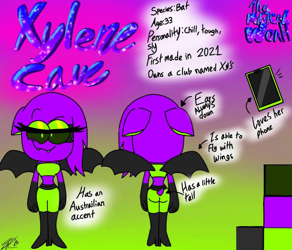 Xylene ref sheet by ThatCrazyCartoonist on DeviantArt