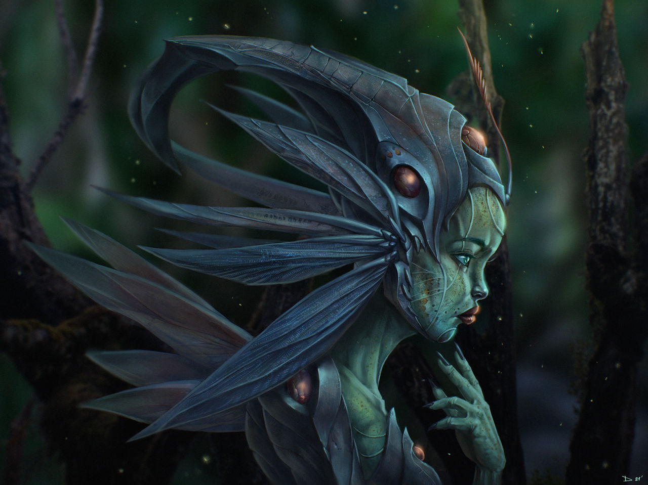 Fallout Faeries Faerie portrait. by dariuszkieliszek on DeviantArt