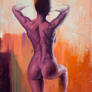 Figure Study in Orange D