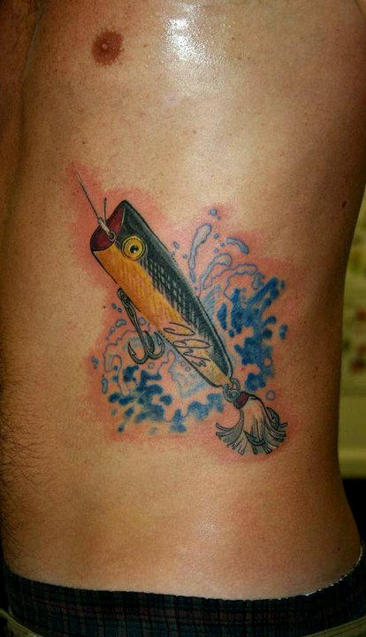 fishing lure tattoo by twyliteskyz on DeviantArt