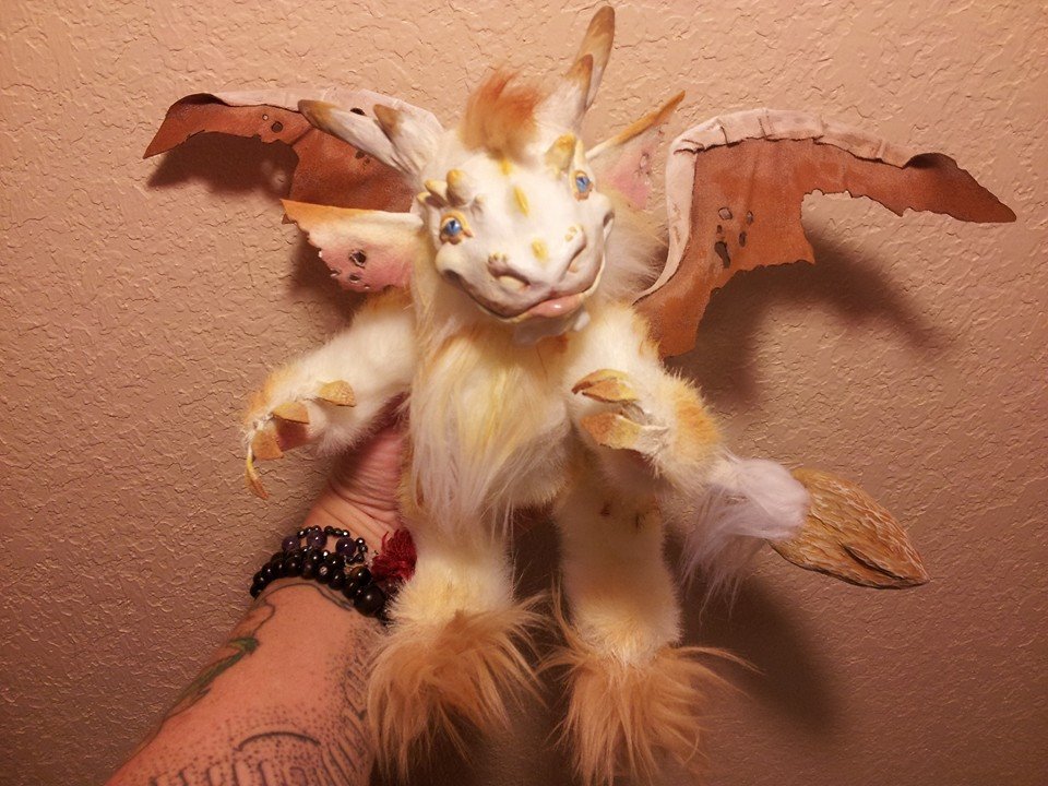 white dragon artdoll