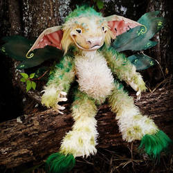 Peat the moss fairy poseabe art doll