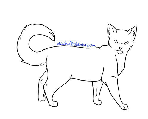 Lineart Cat 09
