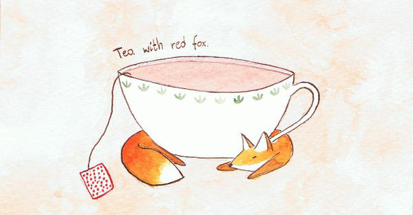 Tea with red fox.