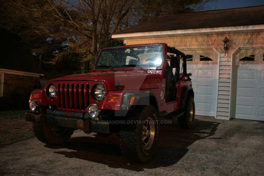 Jeep Night Photography