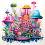 Psychedelic Fungi Fantasia