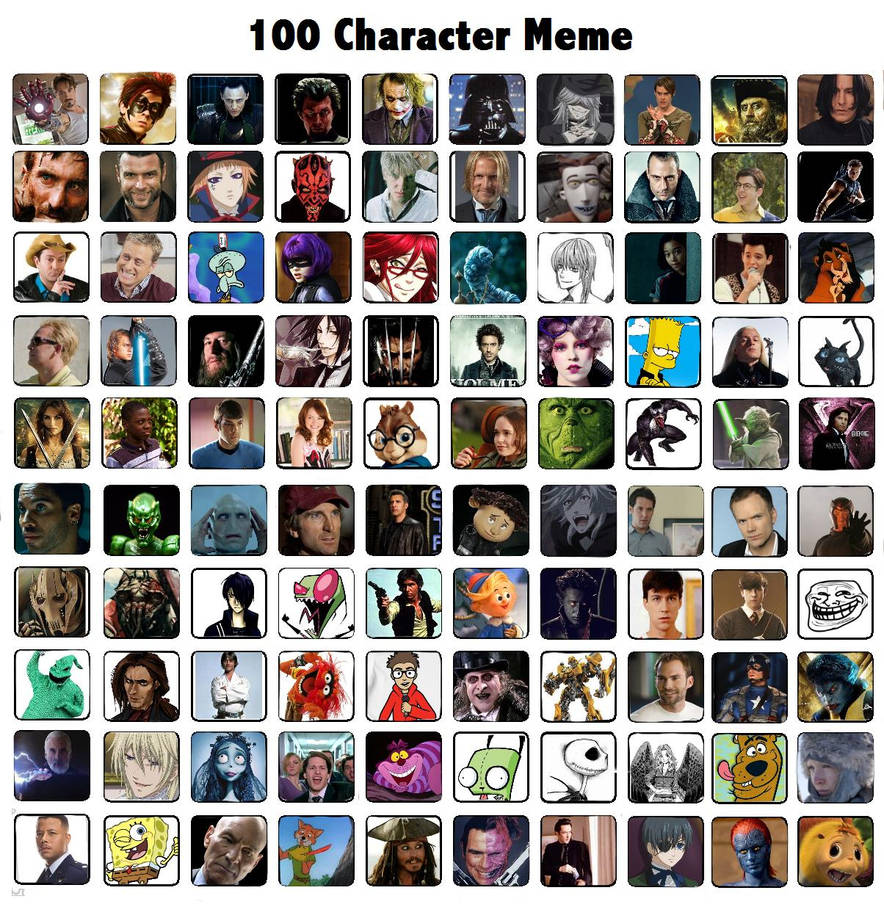 100 character meme by Moosifurr on DeviantArt