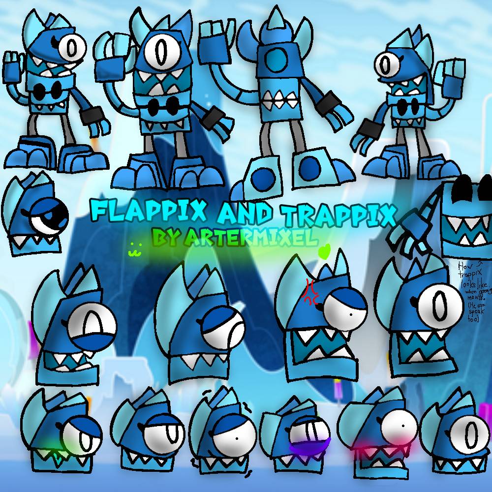 Mixelsoc Flappix-Trappix (Mixels unite/Mixels OC) by Artermixel on DeviantArt