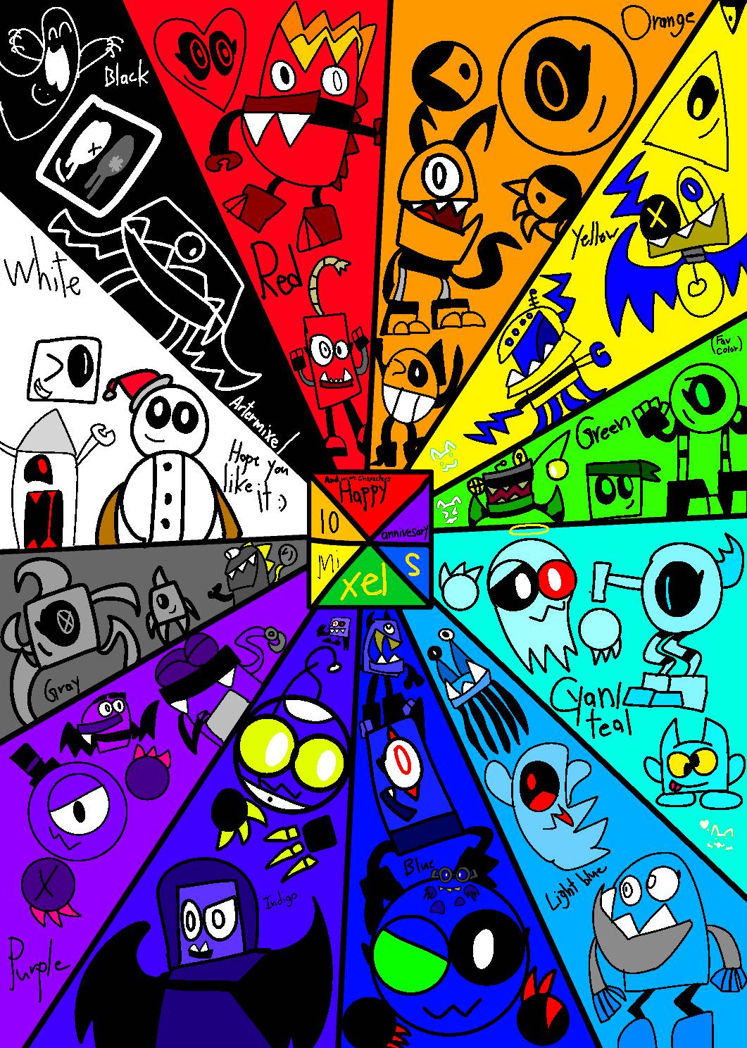 The mixels 10th anniversary by Artermixel on DeviantArt