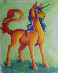 traditional art unicorn