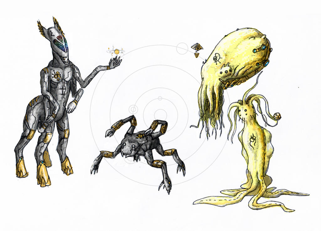 Alien races by Vishchun on DeviantArt