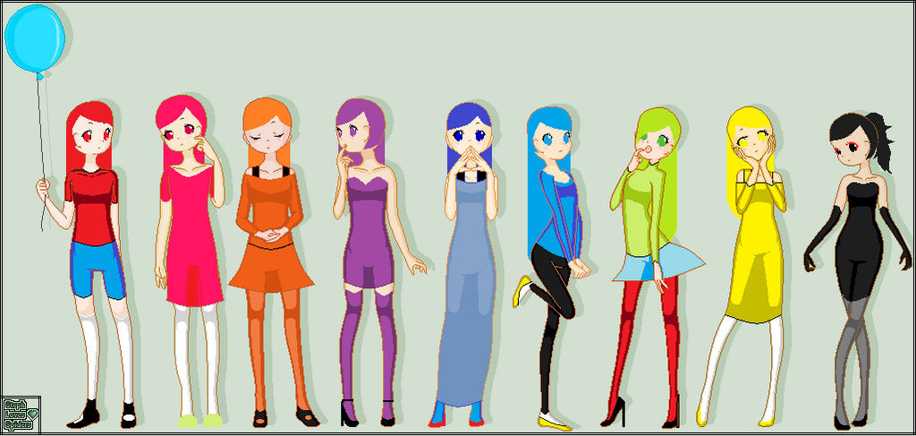 Group O   Girls Base By Stephlovesspiders-d467joa