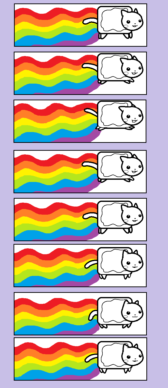 Nyan Cat {Pixel Art} by KittyRainicornDemon on DeviantArt