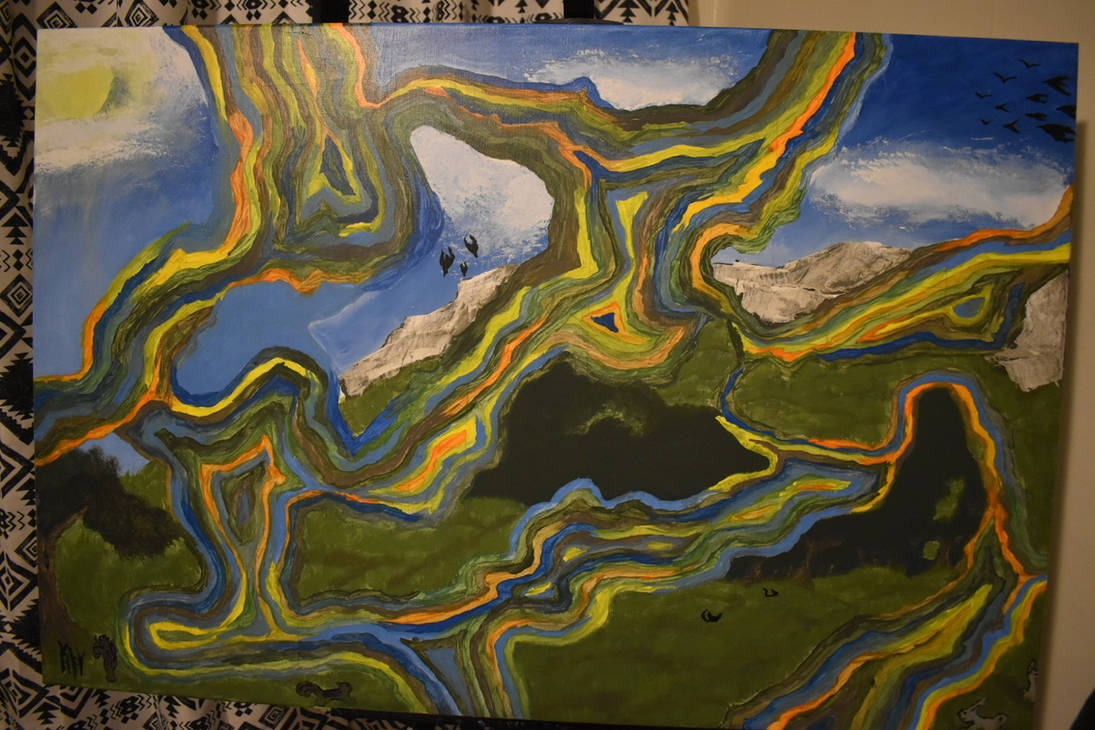 Distorted Pattern Painting Partially Distorted Reality (Painting) by Daftguy86 on DeviantArt