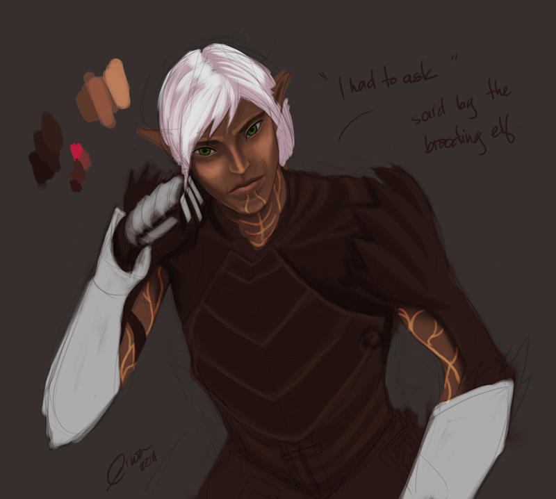 the brooding elf by madcoffee on DeviantArt