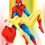 Spider-Man Carries Unconscious Firestar