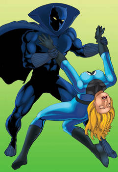 Invisible Woman Knocked Out (Commission)