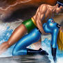 Sue Knocked Out by Namor (Commission)