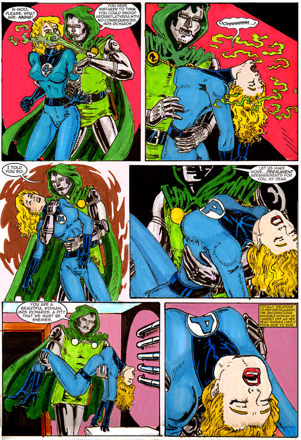 Invisible Woman Sue Storm Gas Scene