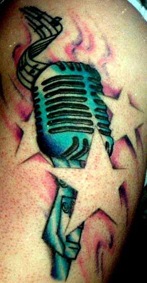 Old school microphone tattoo by Samantha-Destruction on DeviantArt Old school microphone tattoo by Samantha-Destruction on DeviantArt