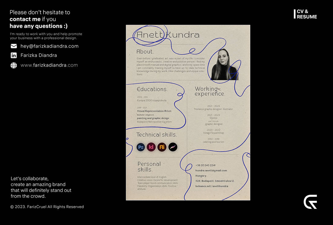 Stand Out with Custom Curriculum Vitae and Resume by FarizCruell on ...