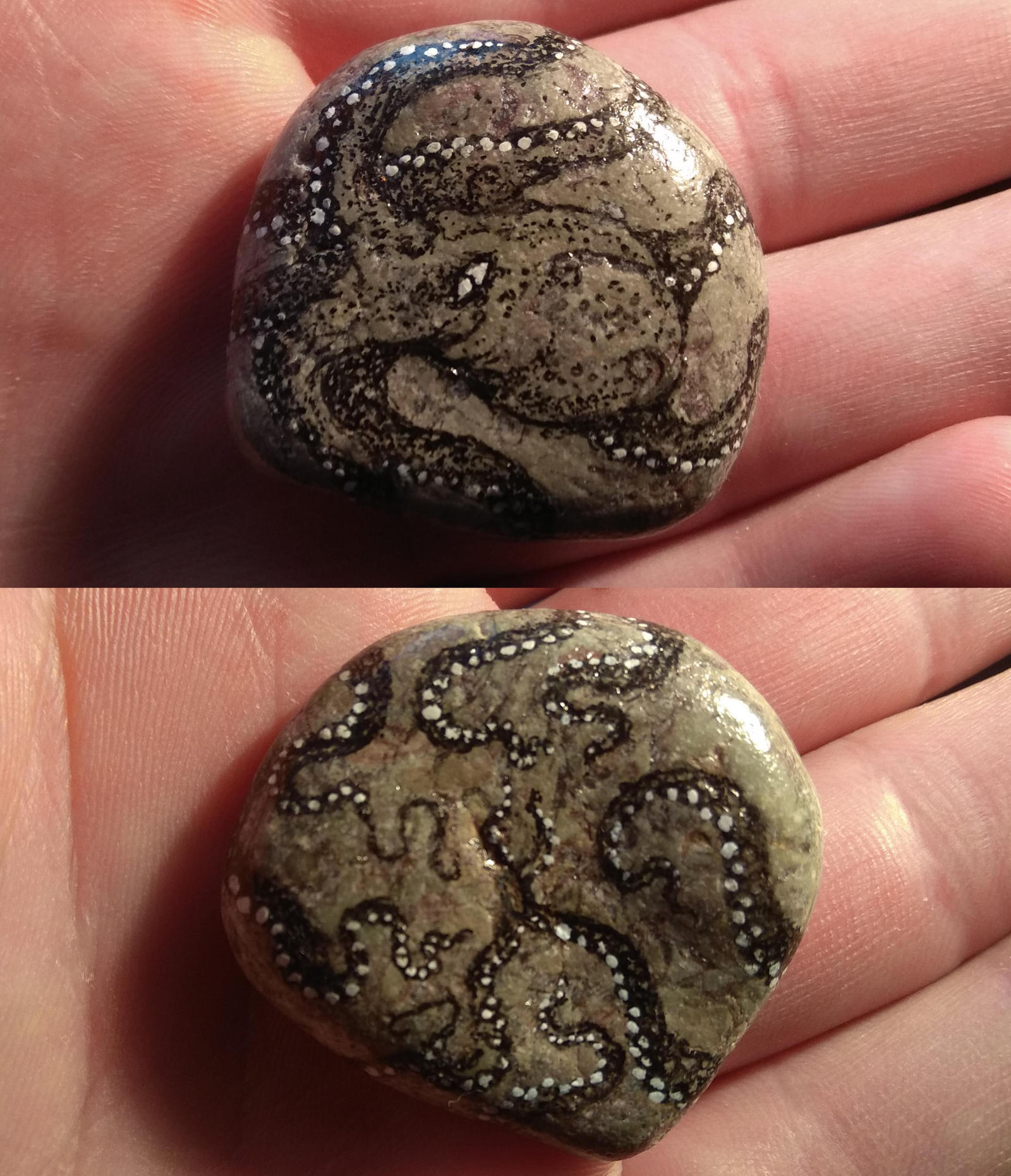 An Octo Rocks octopus rock painting by CromDoesNotListen on DeviantArt