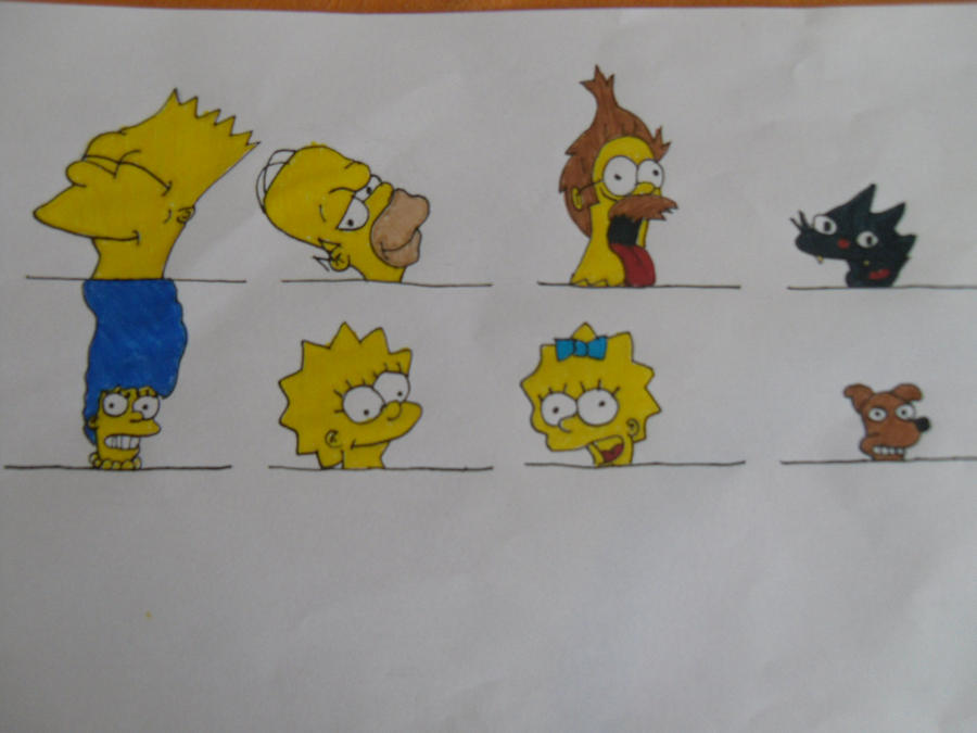 The Simpsons Vector Deviantart The simpsons by RebeccaG1999 on DeviantArt