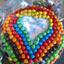 m and m cake