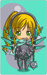 Chibi female warrior adoptable