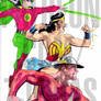 Wonder Woman, the Flash, and Green Lantern