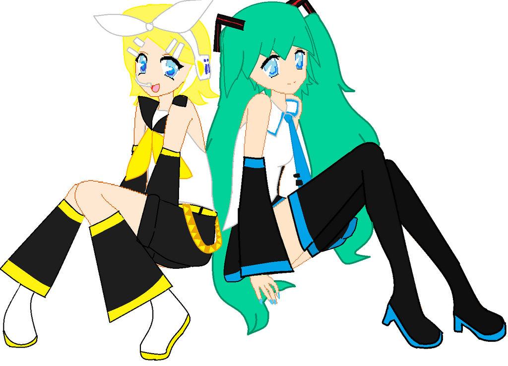 Rin And Miku by shootingcometstar on DeviantArt