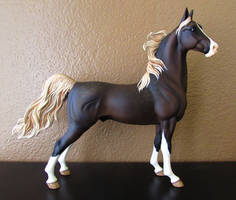 Breyer Custom - Silver Bay Saddlebred