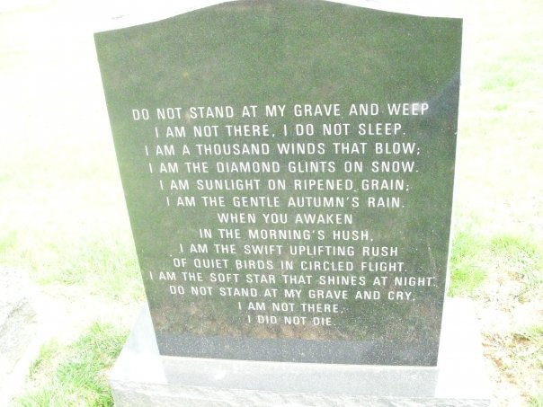 Tombstone Poem By Gaarasgirl4everr On