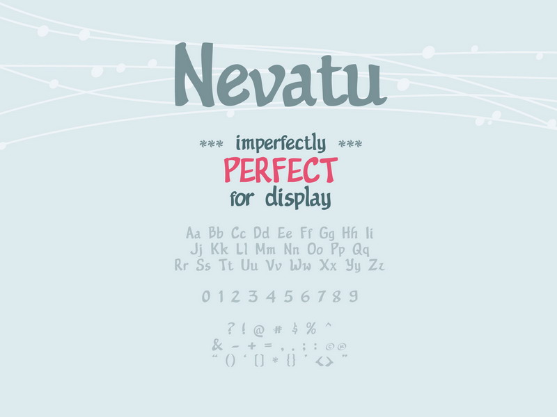 Nevatu Font by GraphicIdentity