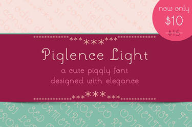 Piglence Light Font