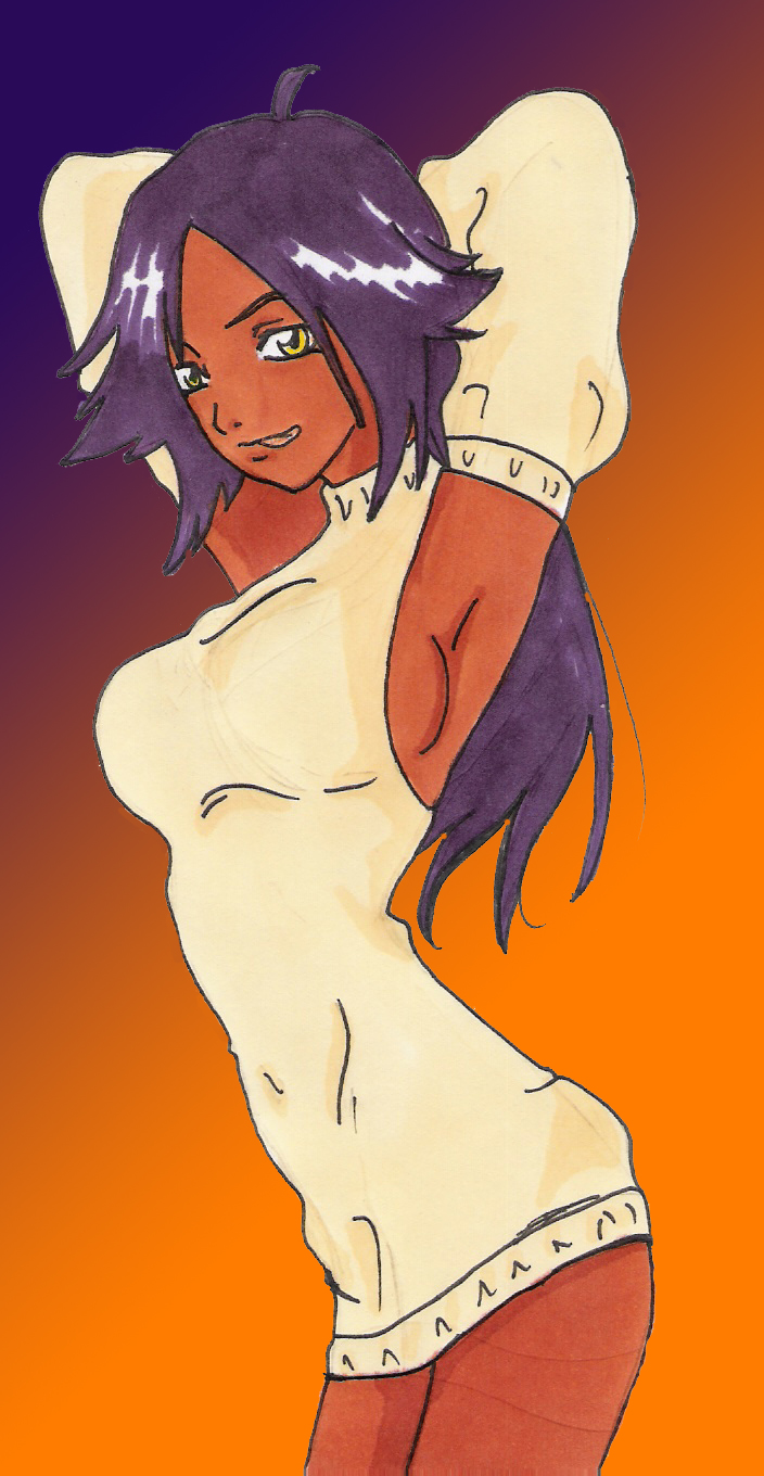 Yoruichi by Hana backaround X3