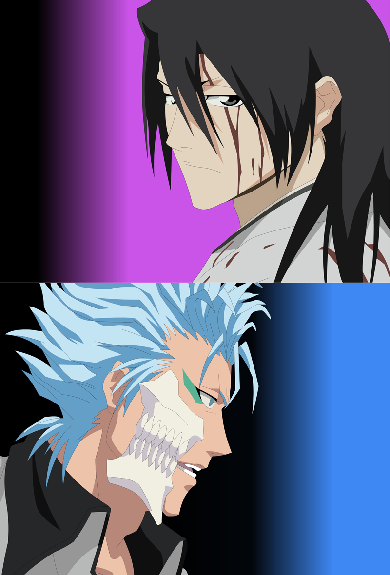 Grimmjow and Byakuya :3